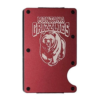 Montana Grizzlies Aluminum RFID Cardholder - Maroo