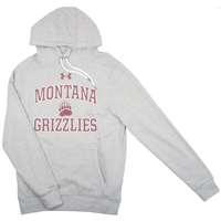 Montana Grizzlies Under Armour Coldgear Hoodie - Grey