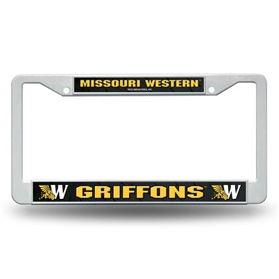 Missouri Western Griffons White Plastic License Plate Frame