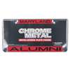 Maryland Terrapins Metal Alumni Inlaid Acrylic License Plate Frame