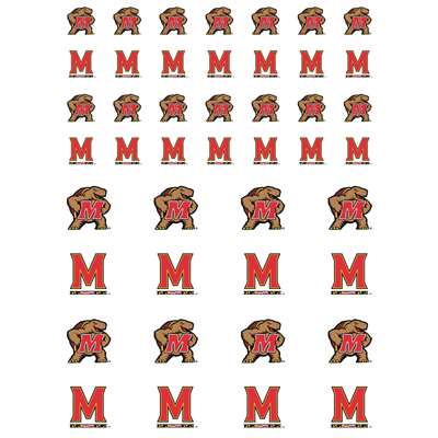 Maryland Terrapins Small Sticker Sheet - 2 Sheets