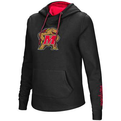 Maryland Terrapins Women's Colosseum Crossover Neck Hoodie