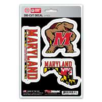 Maryland Terrapins Decals - 3 Pack