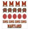 Maryland Terrapins Multi-Purpose Vinyl Sticker Sheet