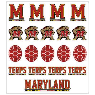 Maryland Terrapins Multi-Purpose Vinyl Sticker Sheet
