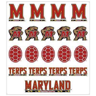 Maryland Terrapins Multi-Purpose Vinyl Sticker Sheet