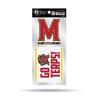 Maryland Terrapins Double Up Die Cut Decal Set