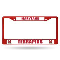Maryland Terrapins Team Color Chrome License Plate Frame