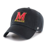 Maryland Terrapins 47 Brand Clean Up Adjustable Hat - Black - M Logo