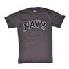 Navy Midshipmen T-shirt By Champion, Arched Print, Granite