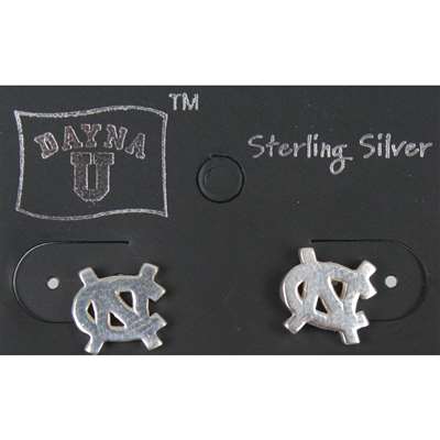 North Carolina Tar Heels Sterling Silver Earrings