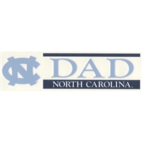 North Carolina Tar Heels Die Cut Decal Strip - Dad