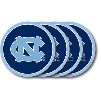 North Carolina Tar Heels Coaster 4-Pack Set Non-Slip 