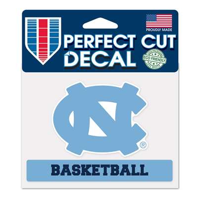 North Carolina Tar Heels Perfect Cut Basketball Decal - 4.5" x 5.75"