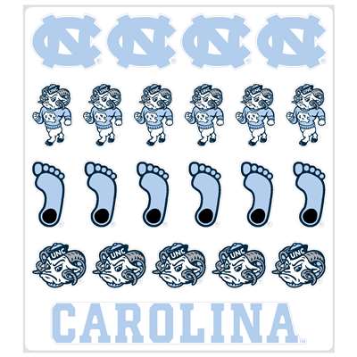 North Carolina Tar Heels Multi-Purpose Vinyl Sticker Sheet