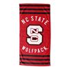 North Carolina State Wolfpack Stripes Beach Towel