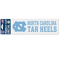 North Carolina Tar Heels Perfect-Cut Decal - 3" x 10"