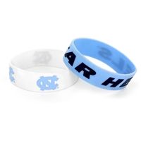 North Carolina Tar Heels Wide Rubber Wristband - 2