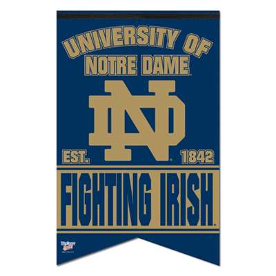Notre Dame Fighting Irish Premium Felt Banner - 17" X 26"