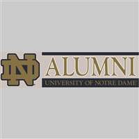 Notre Dame Fighting Irish Die Cut Decal Strip - Alumni