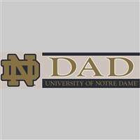 Notre Dame Fighting Irish Die Cut Decal Strip - Dad