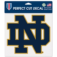 Notre Dame Full Color Die Cut Decal - 8" X 8" - ND Logo