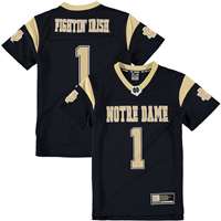 Notre Dame Colosseum Youth Football Jersey - Navy #1