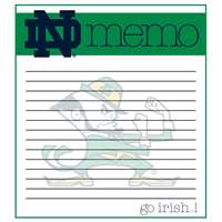 Notre Dame Fighting Irish Memo Note Pad - 2 Pads