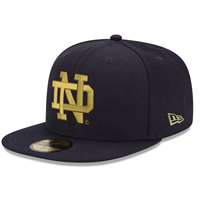 Notre Dame Fighting Irish New Era 5950 Fitted Baseball - Navy