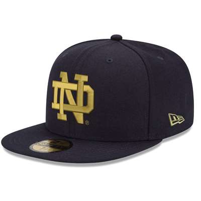Notre Dame Fighting Irish New Era 5950 Fitted Baseball - Navy
