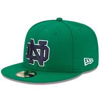 Notre Dame Fighting Irish New Era 5950 Fitted Baseball - Green