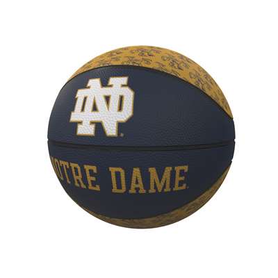 Notre Dame Fighting Irish Mini Rubber Repeating Basketball