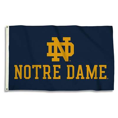 Notre Dame Fighting Irish 3' x 5' Flag - ND over Notre Dame
