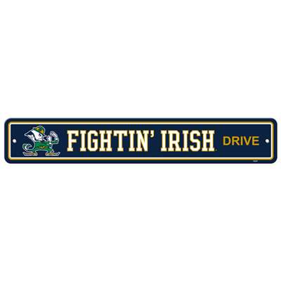 Notre Dame Fighting Irish Plastic Street Sign