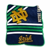 Notre Dame Fighting Irish Raschel Throw Blanket - Stripes