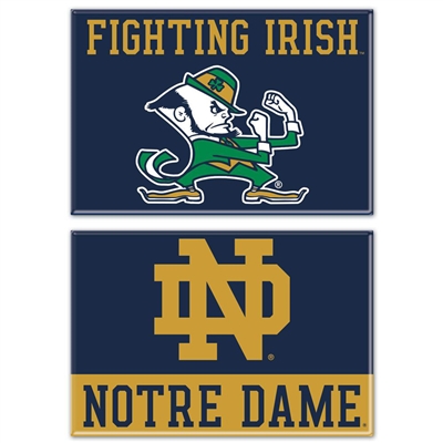 Notre Dame Fighting Irish 2"x3" Magnet 2 Pack
