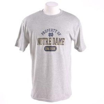 Notre Dame T-shirt By Champion - Oxford Gray