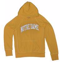 Notre Dame Ladies Hoody By League - Yellow