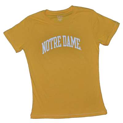 Notre Dame T-shirt - Ladies By League - Yellow