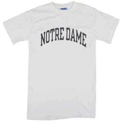 Notre Dame T-shirt - Notre Dame Arched - By Champion - White