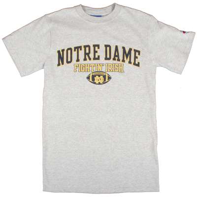 Notre Dame Football T-shirt Notre Dame Arched "fighting Irish" - By - Oxford