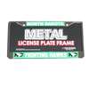 North Dakota Fighting Sioux Metal License Plate Frame W/domed Insert