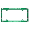 North Dakota University Plastic License Plate Frame