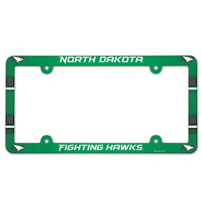 North Dakota University Plastic License Plate Frame