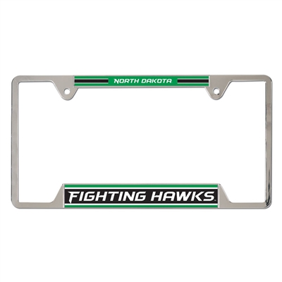 North Dakota University Metal Chrome License Plate Frame