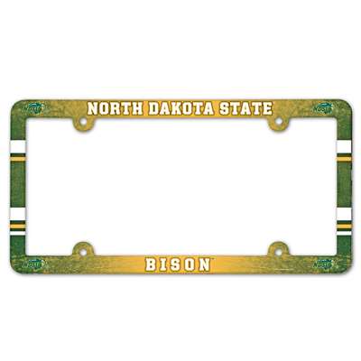 North Dakota State Bison Plastic License Plate Frame