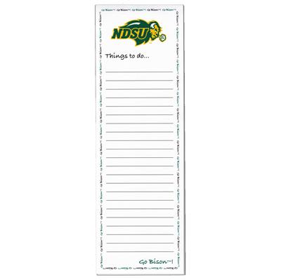 North Dakota State Bison Magnetic To Do List Pad