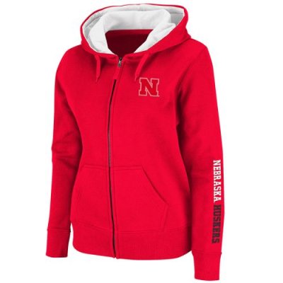 Nebraska Cornhuskers Womens Full Zip Titan Fleece Hooded Sweatshirt