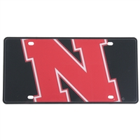 Nebraska Cornhuskers Full Color Mega Inlay License Plate