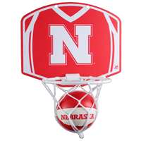 Nebraska Cornhuskers Mini Basketball And Hoop Set